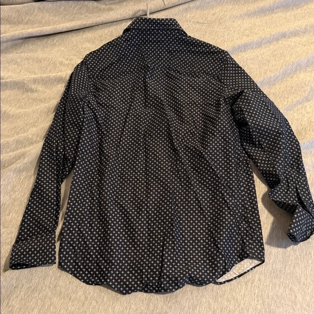 Bugatchi Navy button down. - Picture 3 of 3